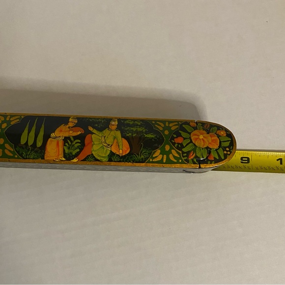 Vintage Parisian lacquer, Pen Box aka qalamdan, constructed from papier-mâché - Picture 2 of 5